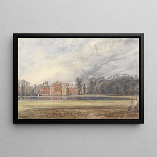 William Evans of Bristol - View of Kensington Palace from across the Round Pond.webp