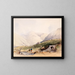 Blick bei Delphi, County Galway - William Evans d'Eton — gerahmtes Bild an der Wand