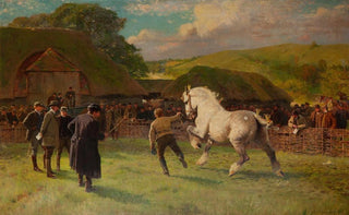 William Frank Calderon - A grey mare.webp