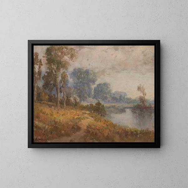 Fluss Sacramento - William Franklin Jackson — gerahmtes Bild an der Wand