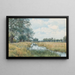 Landscape by the River near St Ives, Huntingdonshire - William Fraser Garden — framed artwork on a wall