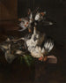 Naturmorte mit einem weißen Hahn - William Gouw Ferguson — Ansicht des Kunstwerks