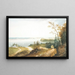 New York seit Weehawk - William Guy Wall — gerahmtes Bild an der Wand