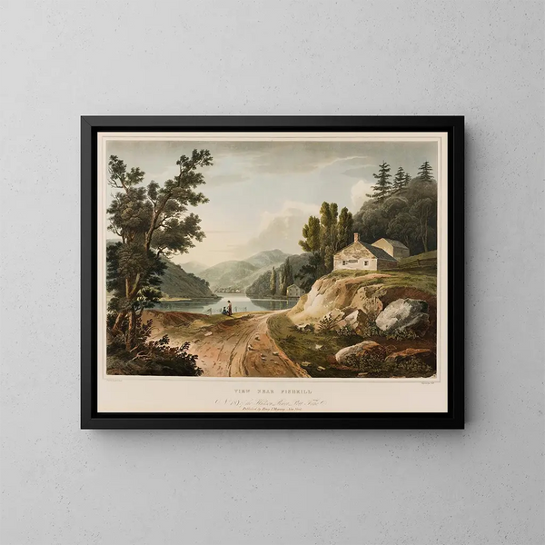 Ansicht in der Nähe von Fishkill - William Guy Wall — gerahmtes Bild an der Wand