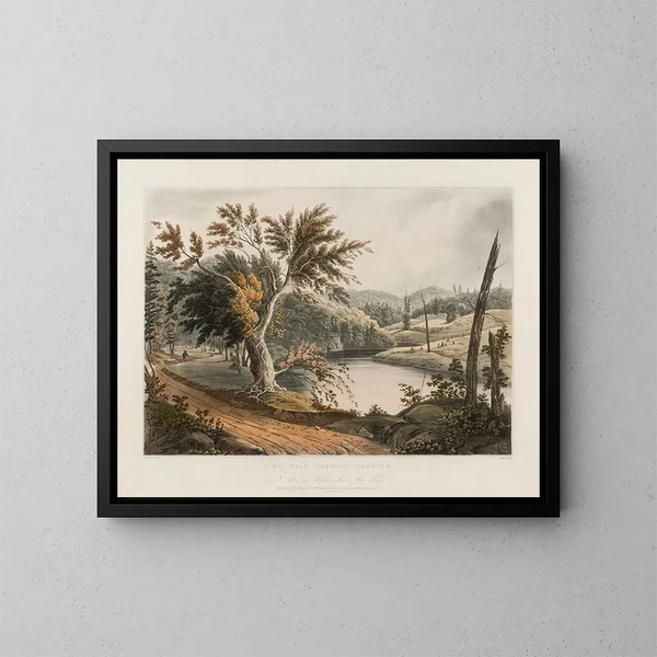 Ansicht in der Nähe von Jessups Landing - William Guy Wall — gerahmtes Bild an der Wand