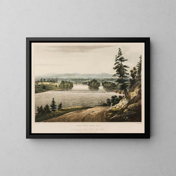 Ansicht in der Nähe von Sandy Hill - William Guy Wall — gerahmtes Bild an der Wand