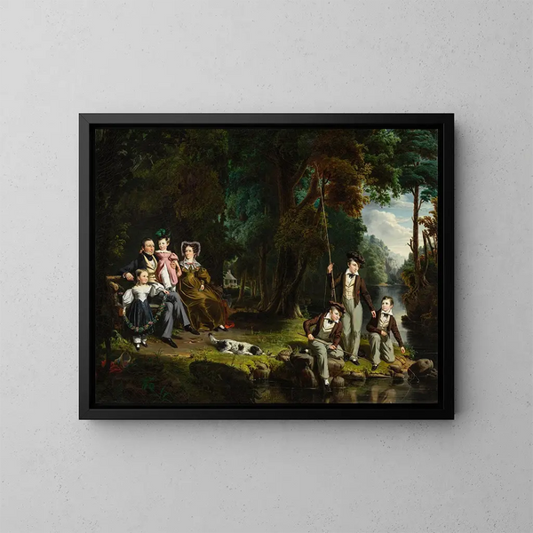 Alexander Masterton und seine Frau und seine Kinder - William Hamilton — gerahmtes Bild an der Wand
