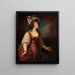 Portrait painting of Sarah Siddons in the role of Zara - William Hamilton — framed artwork on a wall