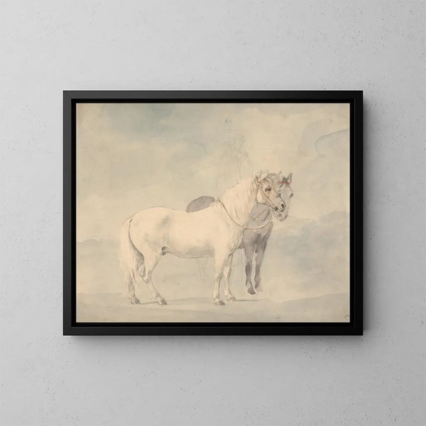Die Ponys von William Beckford - William Hamilton — gerahmtes Bild an der Wand