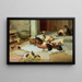 L'heure du repas - William Henry Hamilton Trood — gerahmtes Bild an der Wand