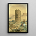 Alte Rundturm aus Stein - William Henry Holmes — gerahmtes Bild an der Wand