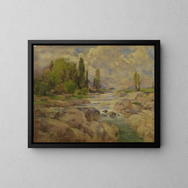 Der Bach Normal Rock - William Henry Holmes — gerahmtes Bild an der Wand