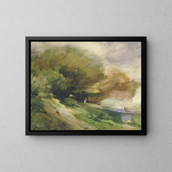 Il sentiero ombreggiato - William Henry Holmes — quadro incorniciato alla parete
