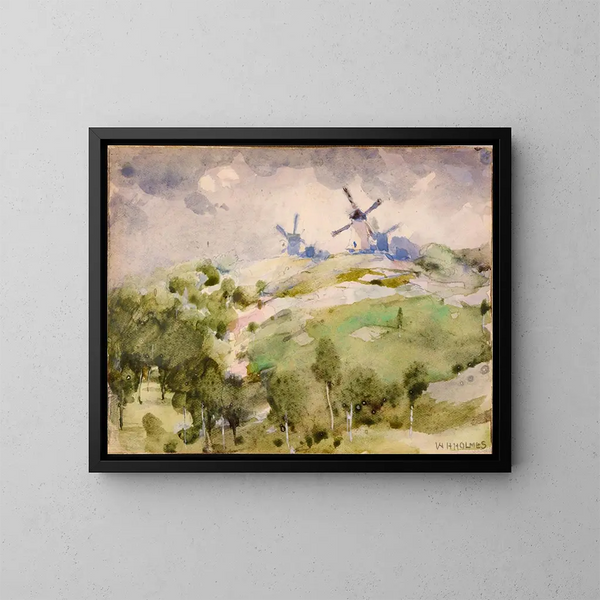 Mulini a vento - William Henry Holmes — quadro incorniciato alla parete