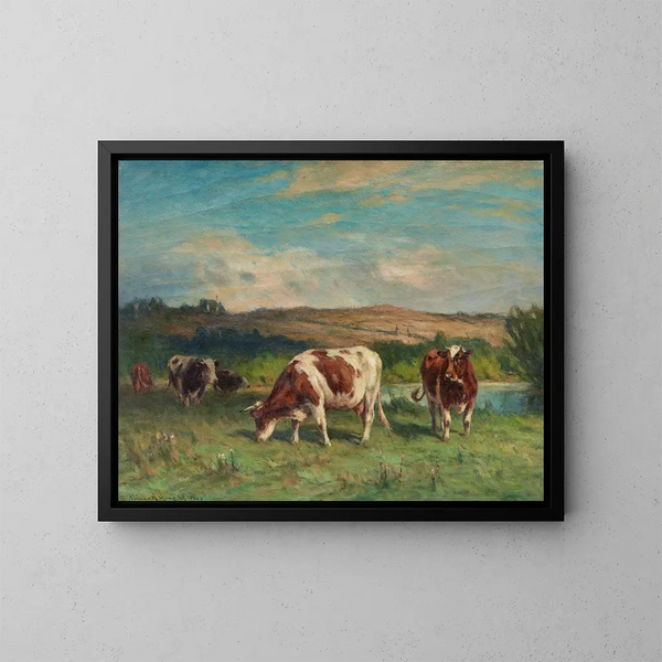 Prairies de Lyme - William Henry Howe — gerahmtes Bild an der Wand