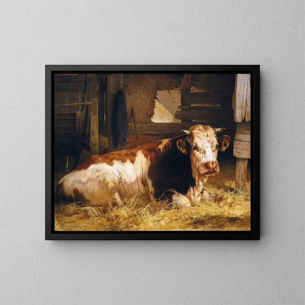 Monarque de la ferme - William Henry Howe — gerahmtes Bild an der Wand