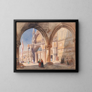 William Henry Lake Price - Saint Marks Venice from the Doges Palace Colonnade.webp
