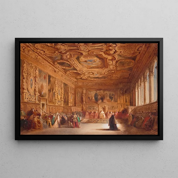 William Henry Lake Price - Sala del Senato Doges Palace Venice.webp
