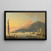 War Galleys Painting of Tahitian in Matavai Bay, Tahiti - William Hodges — framed artwork on a wall