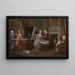 La Famiglia di John, II duca di Montagu, e un servitore - William Hogarth — quadro incorniciato alla parete