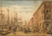 View of South Street from Maiden Lane New York City - William James Bennett — artwork view