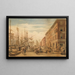 View of South Street from Maiden Lane New York City - William James Bennett — framed artwork on a wall