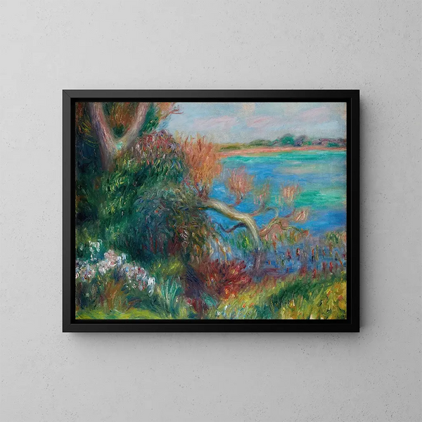 Flussufer - William James Glackens — gerahmtes Bild an der Wand