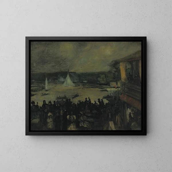 Bateaux à voile à Paris - William James Glackens — gerahmtes Bild an der Wand