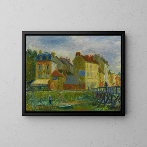 Samois-sur-Seine - William James Glackens — gerahmtes Bild an der Wand