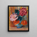 Tulpen und Pfingstrosen in einer Kanne - William James Glackens — gerahmtes Bild an der Wand