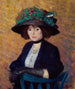 Donna con cappello verde - William James Glackens — vista dell’opera
