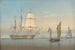 Eine britische Fregatte, die ankert - William Joy — Ansicht des Kunstwerks