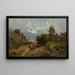 Scene in the Russian River Valley, Sonoma, California - William Keith — framed artwork on a wall