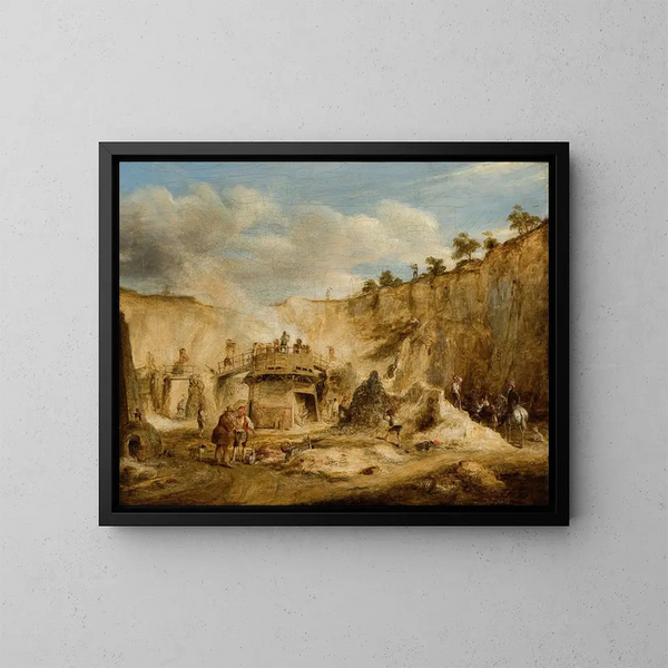 Carrière de Craigleith - William Kidd — gerahmtes Bild an der Wand