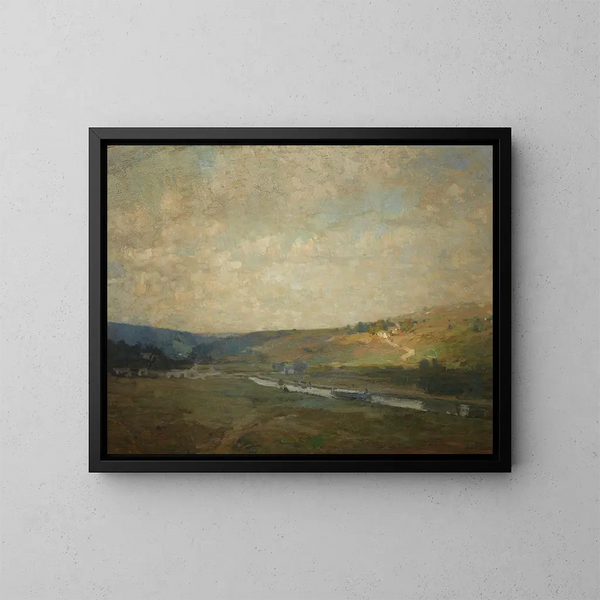 Canal del Delaware - William Langson Lathrop — quadro incorniciato alla parete