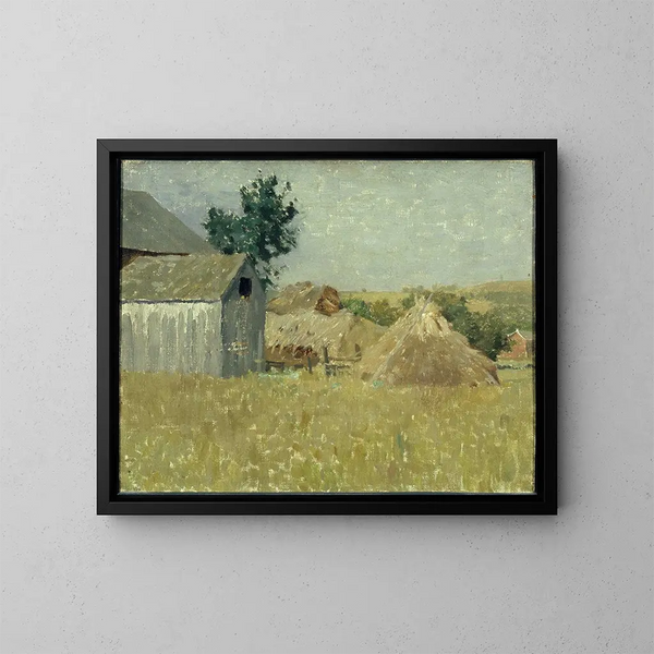 Grange grigia - William Langson Lathrop — quadro incorniciato alla parete
