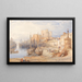 Porto di Castletown, Isola di Man - William Leighton Leitch — quadro incorniciato alla parete