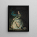 Blau und Gold - William Loudan — gerahmtes Bild an der Wand