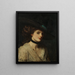 Portrait einer Dame - William Loudan — gerahmtes Bild an der Wand