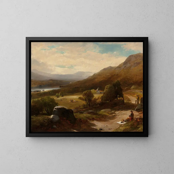 Lac Windermere, England - William M. Hart — gerahmtes Bild an der Wand
