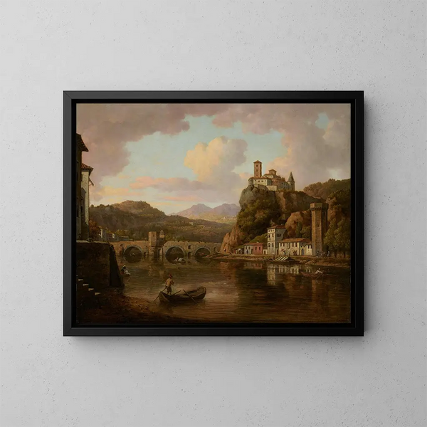 Château sur le Rhône, France - William Marlow — quadro incorniciato alla parete