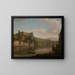 Vista della Saône e del castello di Pierre Scize, Lione, Francia - William Marlow — quadro incorniciato alla parete