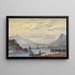 Blick vom Maori Kaik auf den Hafen von Otago - William Mathew Hodgkins — gerahmtes Bild an der Wand