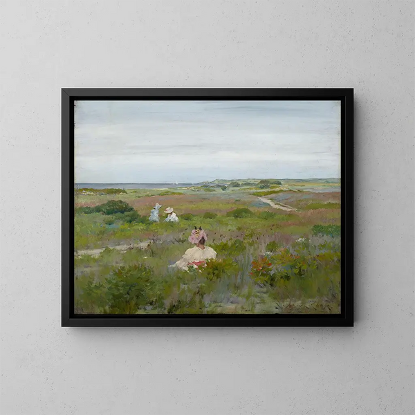Paesaggio a Shinnecock, Long Island - William Merritt Chase — quadro incorniciato alla parete