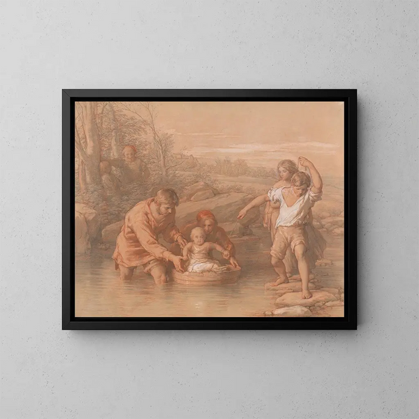 Zeichnung für die erste Reise - William Mulready — gerahmtes Bild an der Wand
