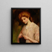 Emma Ivory strickt einen Pullover - William Oliver — gerahmtes Bild an der Wand
