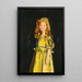 Portrait of Vivien St George - William Orpen — framed artwork on a wall