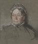 Portrait painting of Annie, the artist's mother - William Orpen — artwork view