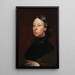 Portrait painting of Augusta Gregory 1852-1932, playwright and folklorist - William Orpen — framed artwork on a wall