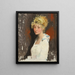 The Artist's Model Yvonne - William Orpen — framed artwork on a wall